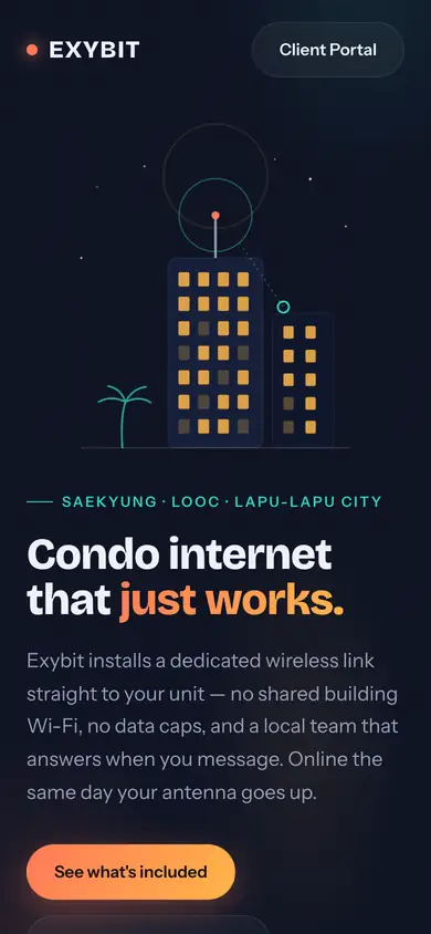 Exybit ISP on mobile