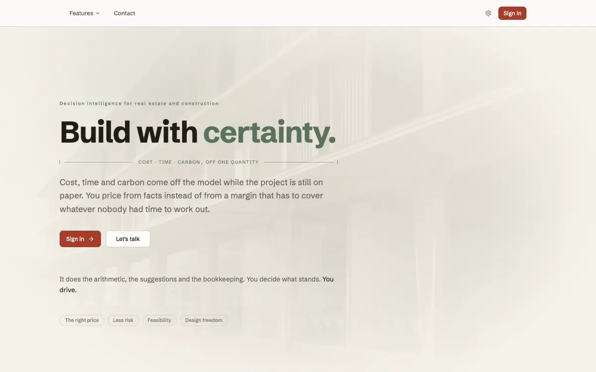 Screenshot of the public app.modkx.com page